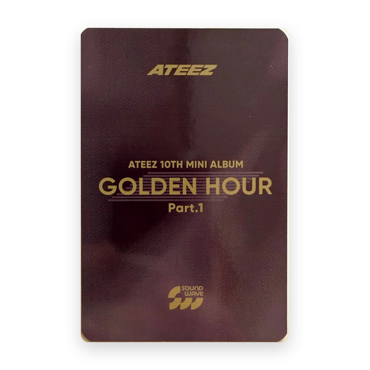 ATEEZ Hongjoong GOLDEN HOUR : Part.1 Soundwave Fansign Official Photocard